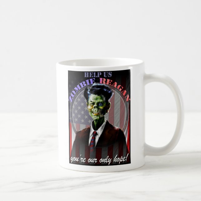 Help Us Zombie Reagan! Coffee Mug (Right)