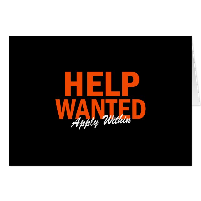 Help Wanted Apply Within (Front Horizontal)