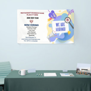 Help Wanted Business Now Hiring Employees Custom Banner