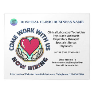 Help Wanted Business Now Hiring Personalise   Notepad