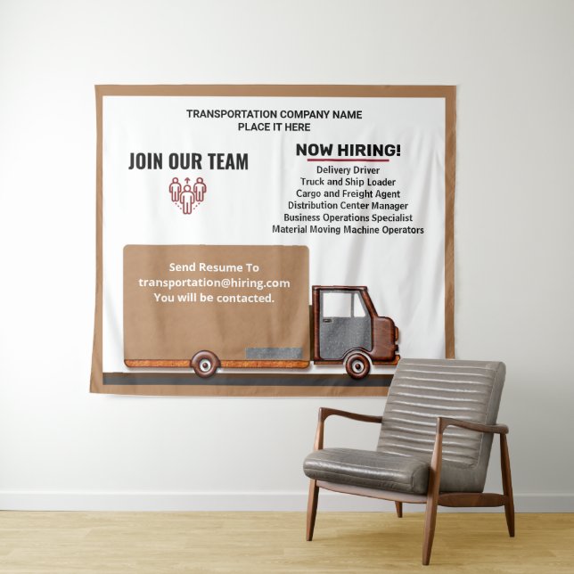 Help Wanted Business Now Hiring Personalise  Tapestry (In Situ (Horizontal))