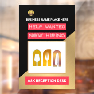 Help Wanted Now Hiring Apply Logo Custom 