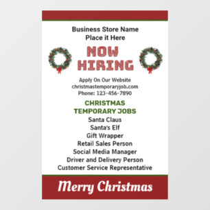Help Wanted Now Hiring Christmas Holidays Jobs 