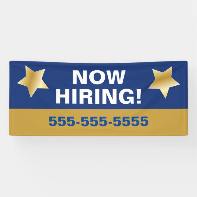 Help Wanted, Now Hiring Employment  Banner (Horizontal)