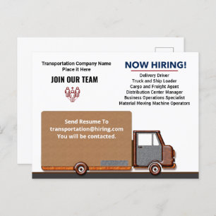 Help Wanted Now Hiring Jobs Personalise   Postcard