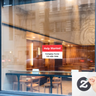Help Wanted Red & White Company Name Phone Number