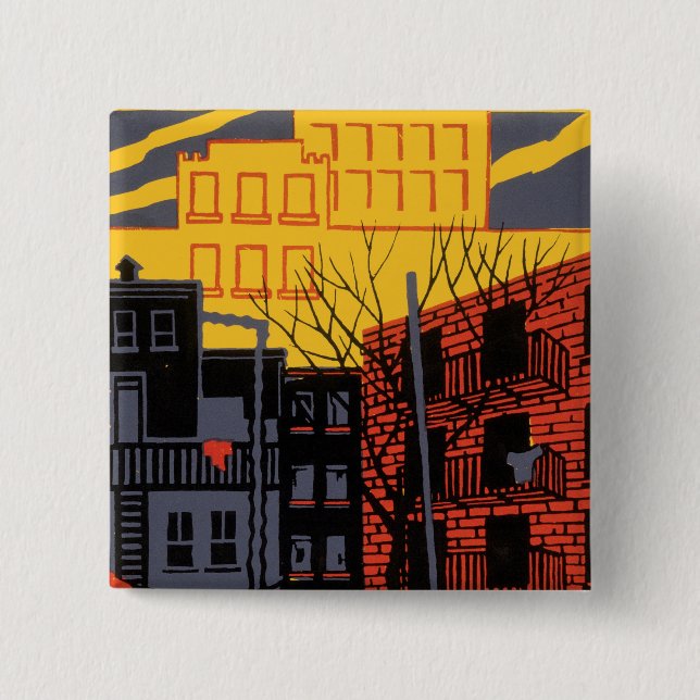 Help Your Neighbourhood 15 Cm Square Badge (Front)