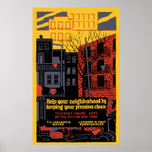 Help Your Neighbourhood By Keeping Clean Poster