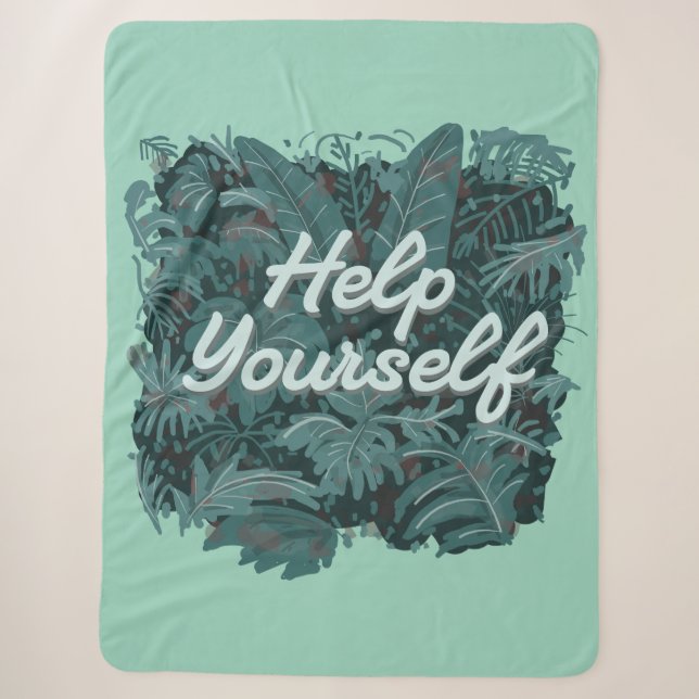 Help Yourself Sherpa Blanket (Front)