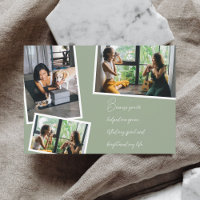Helped Me Grow Be My Bridesmaid Photo Sage Green