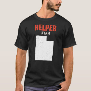 Helper Utah USA State America Travel Utahan T-Shirt