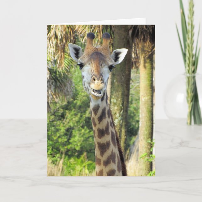 Helpful Dad - Giraffe Father's Day Card (Front)
