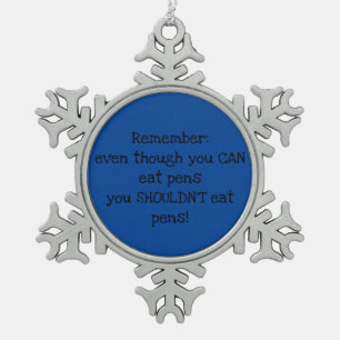 helpful reminder ornament