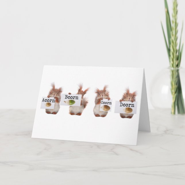 Helpful Squirrels Card (Front)