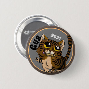 Helpful Study Cat Custom 6 Cm Round Badge