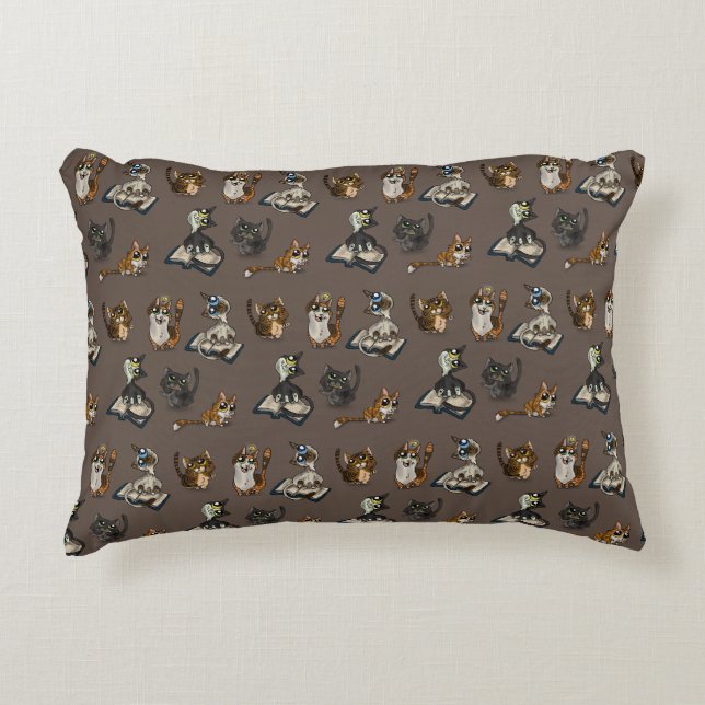 Helpful Study Cats  Decorative Cushion (Front)