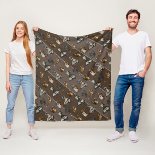 Helpful Study Cats Fleece Blanket