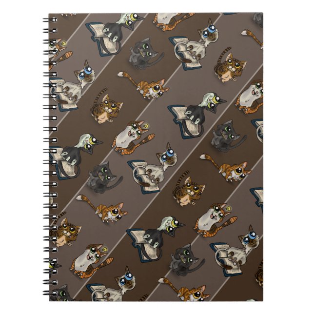 Helpful Study Cats  Notebook (Front)