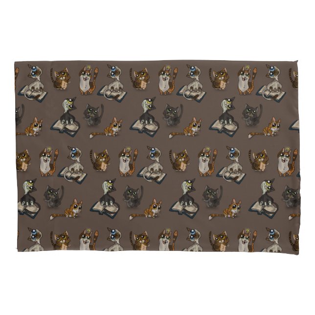 Helpful Study Cats Pillowcase (Front)