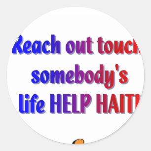 Helping HAITI_ Classic Round Sticker