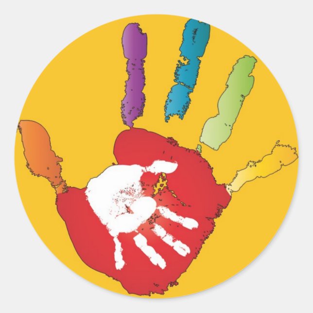 Helping Hand Child Care Name Stickers (Front)