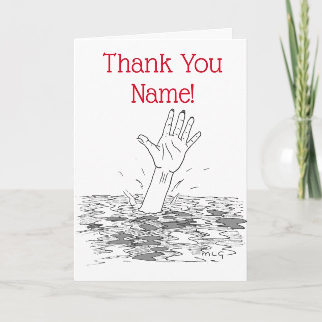 Helping Hand Thank You Card (Front)