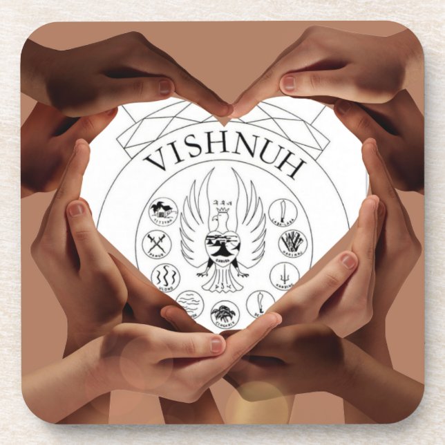 helping hands of the Vishnuh Society Coaster (Front)
