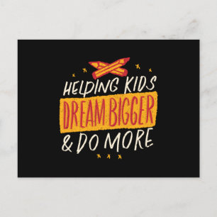 Helping Kids Postcard
