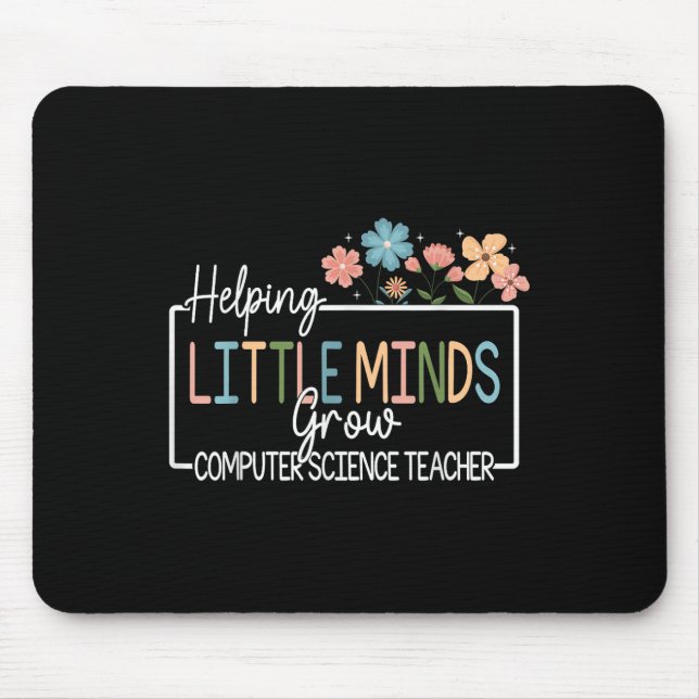 Helping Little Minds Grow Flower Elementary School Mouse Pad (Front)