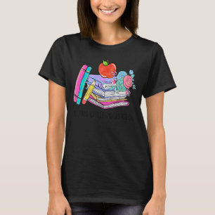 Helping Little Minds Grow Flowers Teacher Back To  T-Shirt