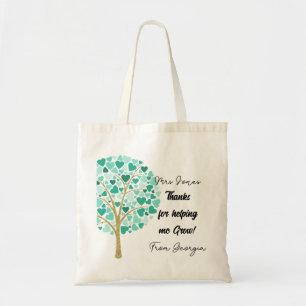 Helping me grow teacher appreciation trees tote bag