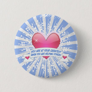 Helping Others 6 Cm Round Badge