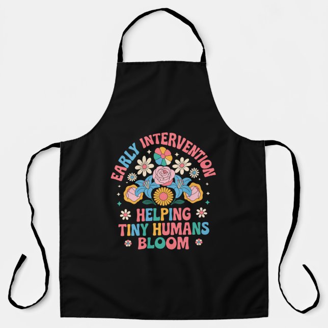 Helping Tiny Humans Bloom – Early Intervention Apron (Front)