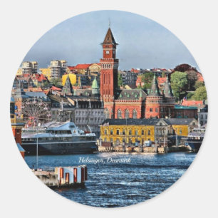 Helsingor, Denmark Classic Round Sticker