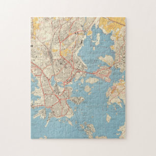 Helsinki 1961 palapeli   Map Jigsaw Puzzle