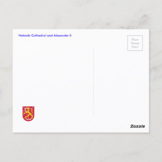 Helsinki Cathedral and Alexander II Postcard