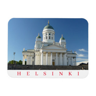 Helsinki Cathedral view fridge magnet