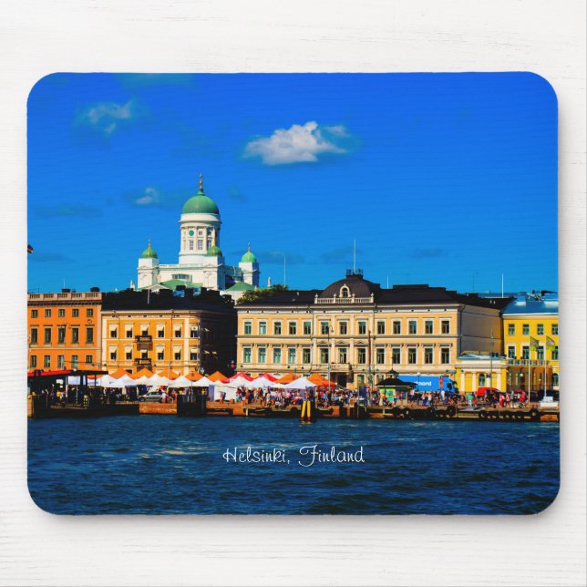 Helsinki Cityscape Mouse Pad (Front)