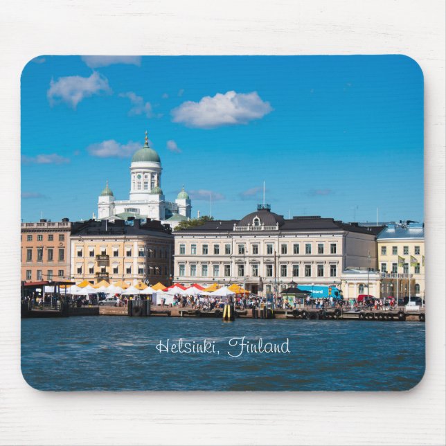 Helsinki Cityscape Mouse Pad (Front)