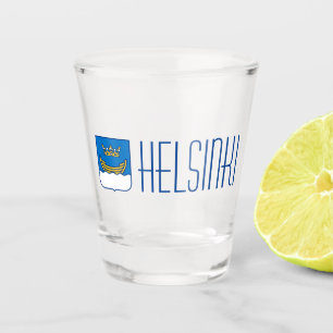 Helsinki Coat of Arms Shot Glass