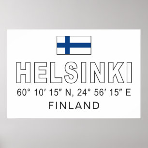 Helsinki Coordinates Poster