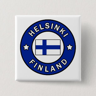 Helsinki Finland 15 Cm Square Badge