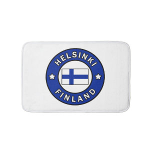 Helsinki Finland Bath Mat