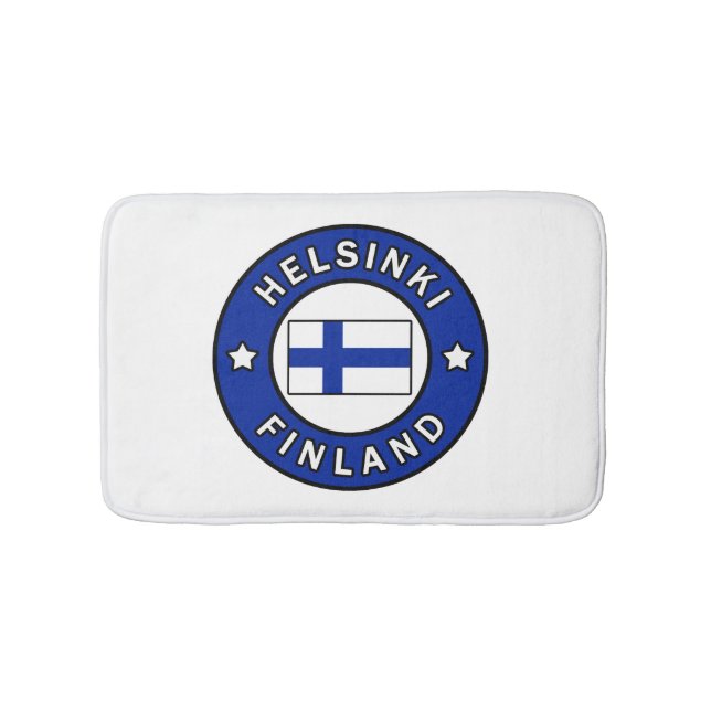 Helsinki Finland Bath Mat (Front)