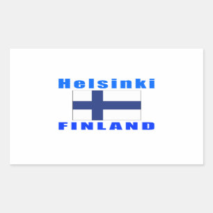 Helsinki Finland capital designs Rectangular Sticker
