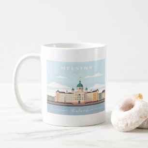 Helsinki Finland Cathedral Pastel Travel Coffee Mug