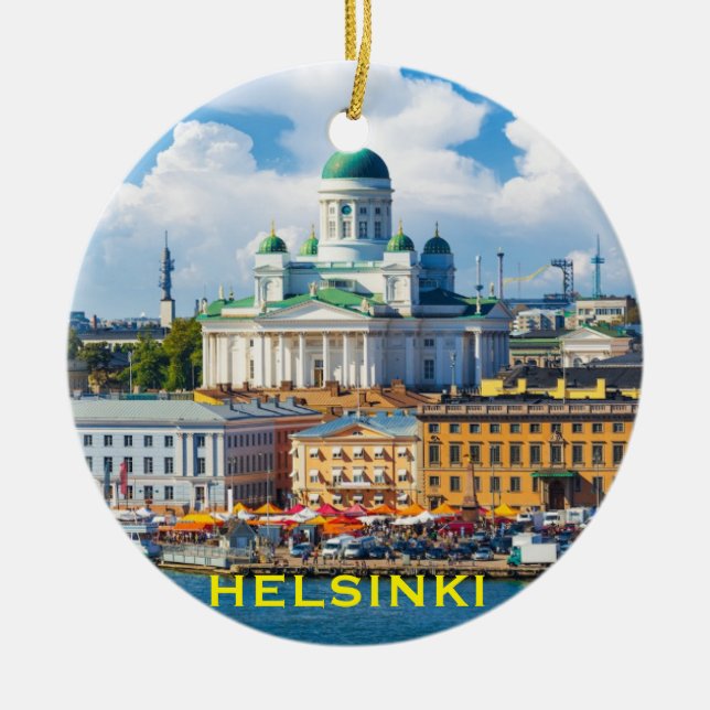 Helsinki Finland Christmas Ornament (Front)