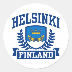 Helsinki Finland Classic Round Sticker