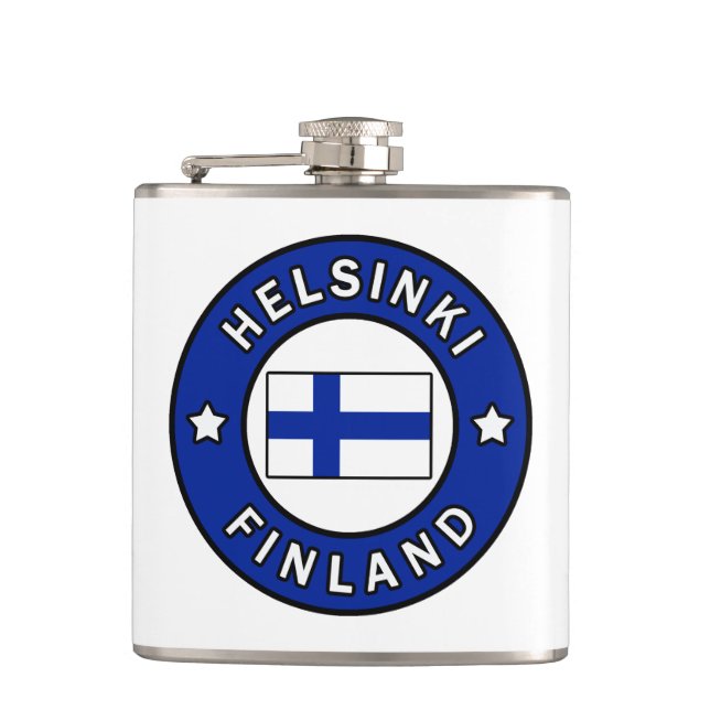 Helsinki Finland Hip Flask (Front)