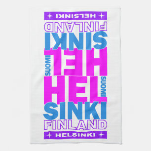 HELSINKI Finland kitchen towels